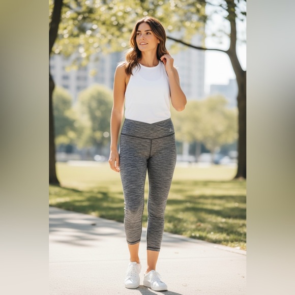 RBX Pants - RBX Charcoal and Black Women's Leggings